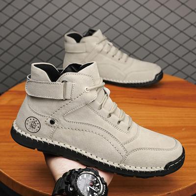 Scarpe casual in pelle da uomo, da esterno, da ginnastica, taglie forti 39-46
