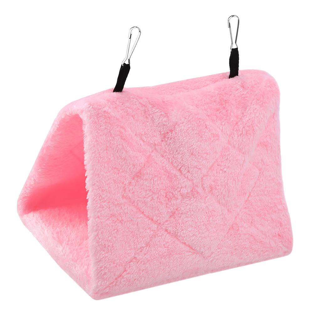 Soft Plush Hammock Hanging Cage Tent for Birds Parrot Winter Warm Bed Pet Toy