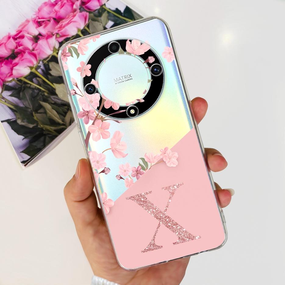 

For Honor Magic5 Lite Case Honor X9a RMO-NX1 New Letters Cover Soft Silicone Phone Case For Honor X9a Magic 5 Lite Fundas Bumper Honor X9a