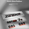 swpzb8 Fit For Zeekr 007GT 001 7X 009 007 Black Emblem Modification Black Warrior Car Rear Emblem Decoration