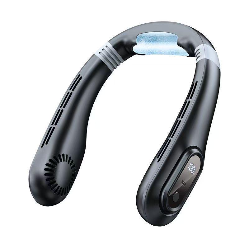 

Portable Leafless Neck Fan J18 - USB Rechargeable Silent Wearable Air Conditioner for Outdoor Use Summer Essential чёрный