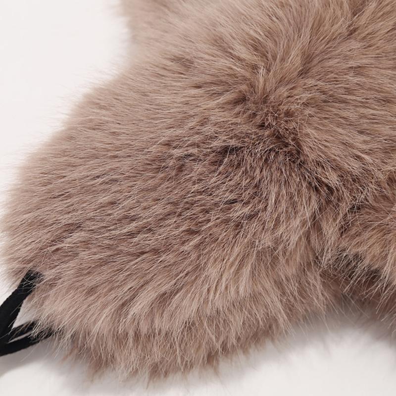 Teens Keep Warm Bear Ear Shape Hat Winter Driving Trapper Hat for Sweet Girls