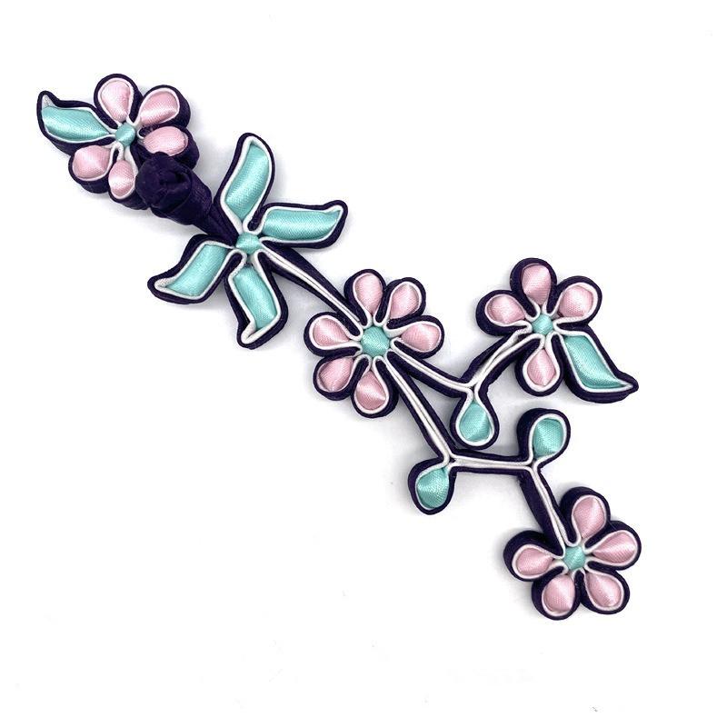 Flower Handmade Chinese Closure Buttons Knot Fastener for Sewing Cheongsam Tang Suit DIY Decorative Accessories