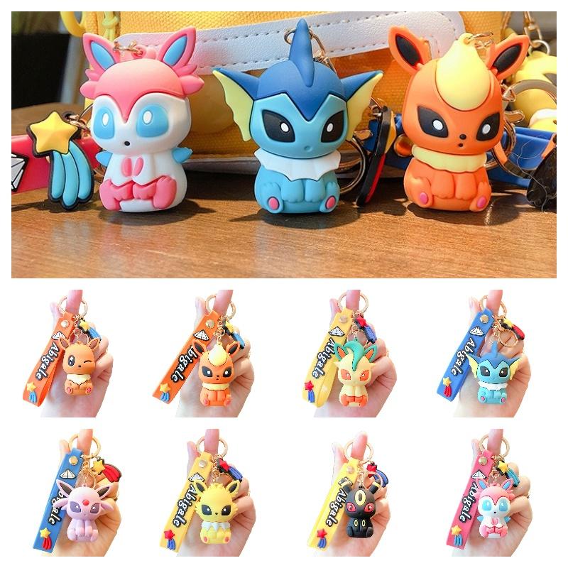 Cute Pikachu Cartoon Keychain Creative Couple Gift For Cars And Bags Jg-y082