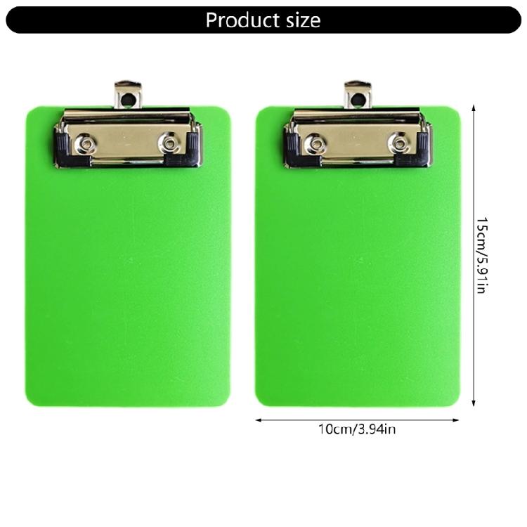 2 Pcs Writing Board Small Clipboard Document Clipboard Plastic Clipboards Hanging Clipboard