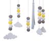 Carousel for Cot with Music Box Pom-poms Sun Baby