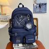 New Cute Transparent Pain Bag Girl's Heart Is High  High School Students' Schoolbags and Large Capacity Backpacks.
