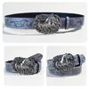 Embossed Belt Cowgirl Punk Waist Belt Carved Horse Retro for Jeans Dress