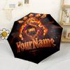 Galatasaray1 Personalized Text Umbrella Compact Travel Automatic Umbrella Compact 8-Rib Lightweight Foldable Design for Outdoor Daily Use Fashionable