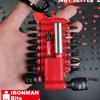 Black S2 Magnetic Sleeve Screwdriver Bit Set with Storage Strip