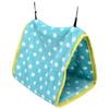 Bird Bed Foldable Portable Comfortable Flannel Triangular  ing Bird Hammock with Hooks for Parrots Hamsters