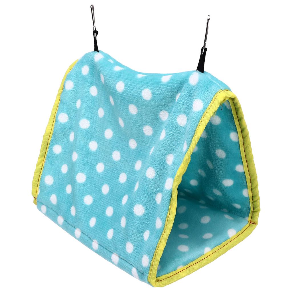 Bird Bed Foldable Portable Comfortable Flannel Triangular  ing Bird Hammock with Hooks for Parrots Hamsters