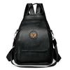 Soft Leather Backpack Women's Commuter Backpack Flip Multi-Functional Shoulder Bag