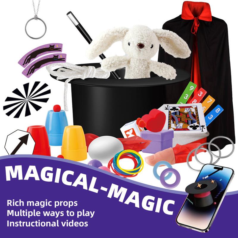 Childrens Magic Toy Set With 22 Props For Kids Party Entertainment Gift