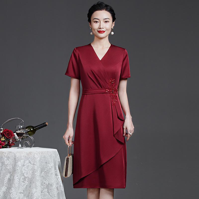 2023 Summer Elegant A-line Slimming Dress for a Youthful Look M