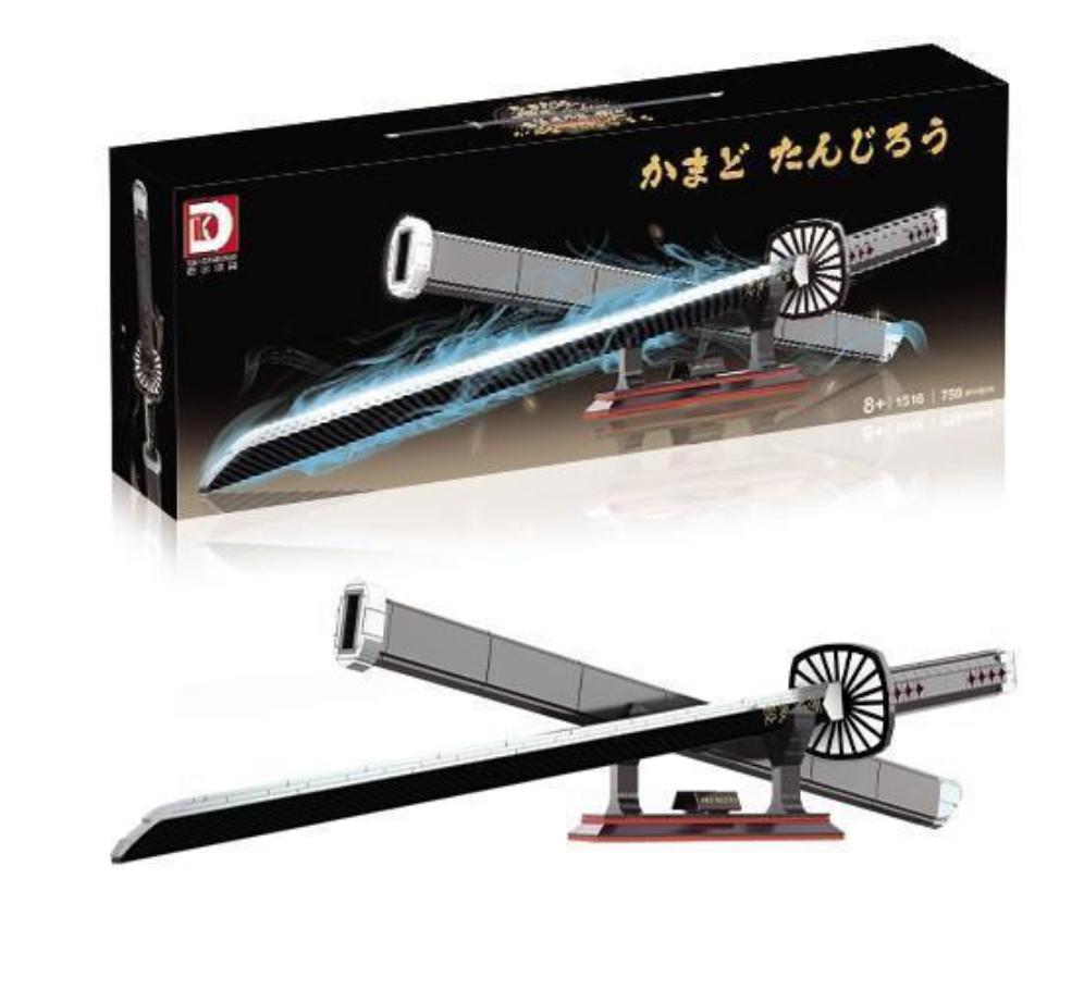 Samurai Sword Building Blocks Ninja Blade Katana Japanese Anime Butterfly Nichirin Knife Bricks Children Toys for Adult