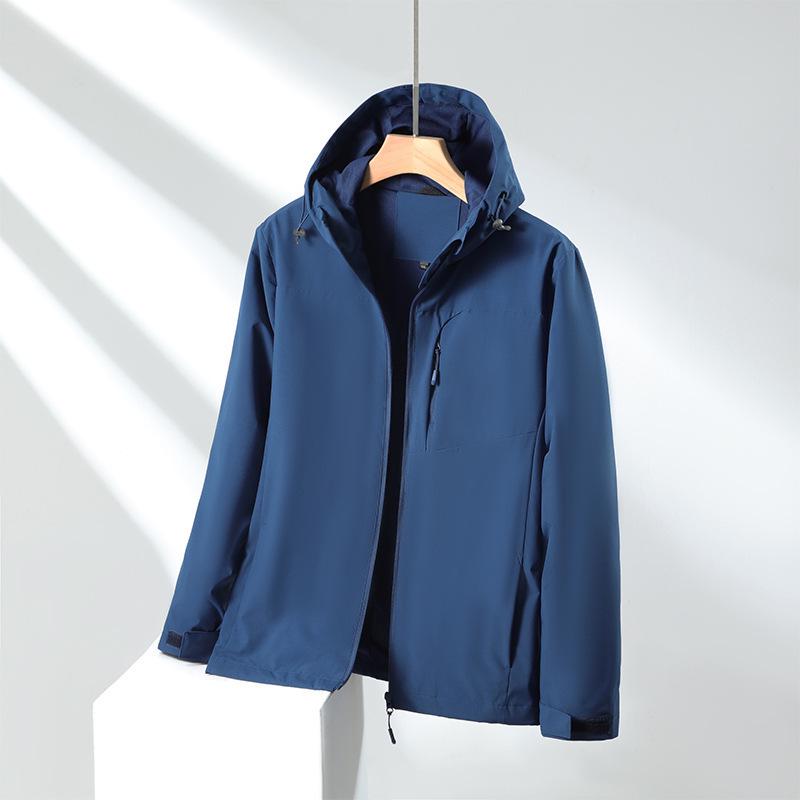 Men's Custom Windproof Waterproof Autumn Windbreaker with Logo Embroidery