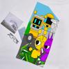 1pc SPRUNKI8 Beach Towel, Beach and Seaside Swimming Pool Equipment, Fashion Pattern, Rectangular, Travel Essentials