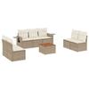 VidaXL Salon de Jardin avec Coussins 8 pcs, Canapés de Terrasse, Ensemble de Meubles de Patio, Mobilier d'Extérieur, Beige 3256849