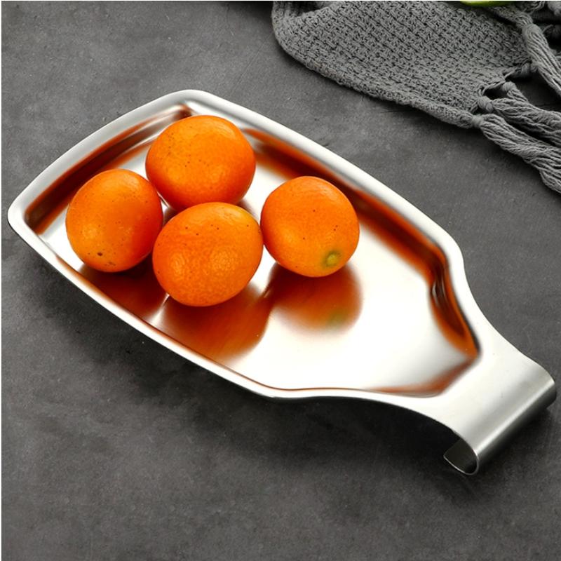 304Stainless Steel Kitchen Spatula Ladle Shelf Spoon Rest Pot Lid Holder Rack Cover Strainer Pad Multifunction Stand Containers