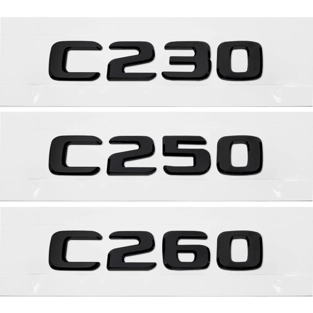 ABS Plastic C230 C250 C260 Trunk Rear Logo Badge Emblem Sticker For Mercedes Benz C Class W201 W202 W203 W204 W205 DF5
