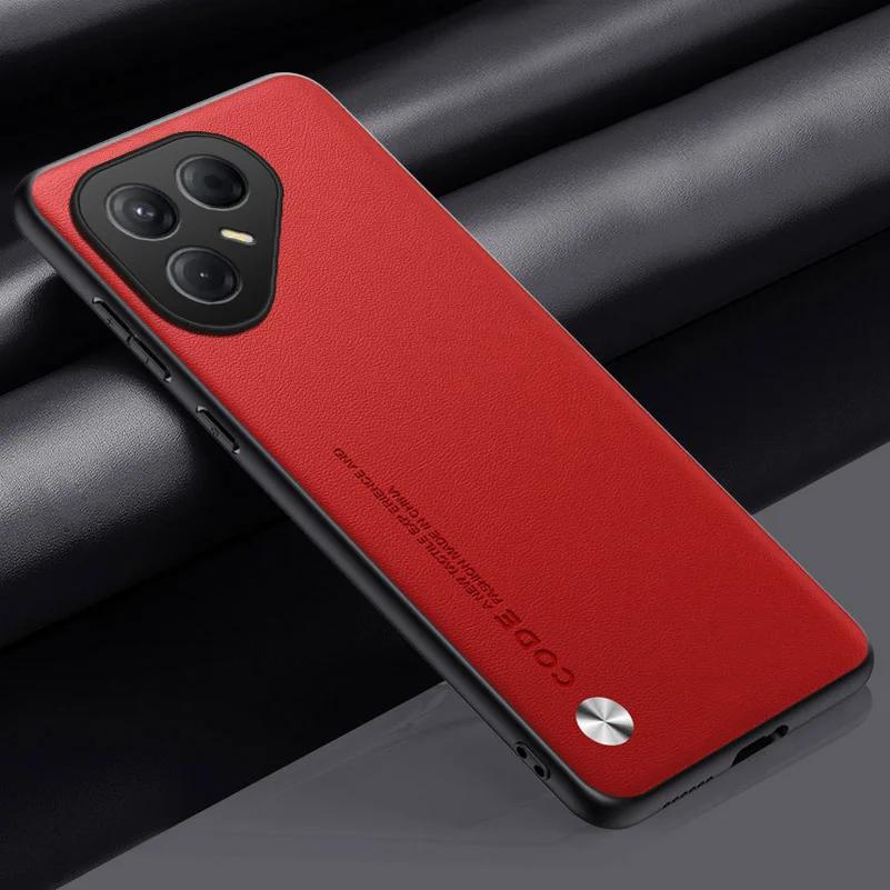 Case for POVA 7 4G Plain PU Leather Case for Tecno POVA 7 Pro Ultra NEO 6 Silicone Matte Bumper Soft Frame Shockproof Cover