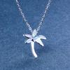 European and American Coconut Tree Pentagram Pendant Necklace with Versatile Temperament and High End Feel