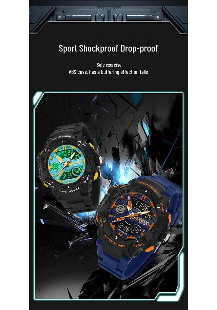 Orologio Sportivo Multifunzione Impermeabile Luminoso Sanda per Uomo e Donna