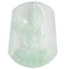 Natural A-Grade Jadeite Bodhisattva Ice Jade Pendant - Zodiac Horse Guardian for Men & Women