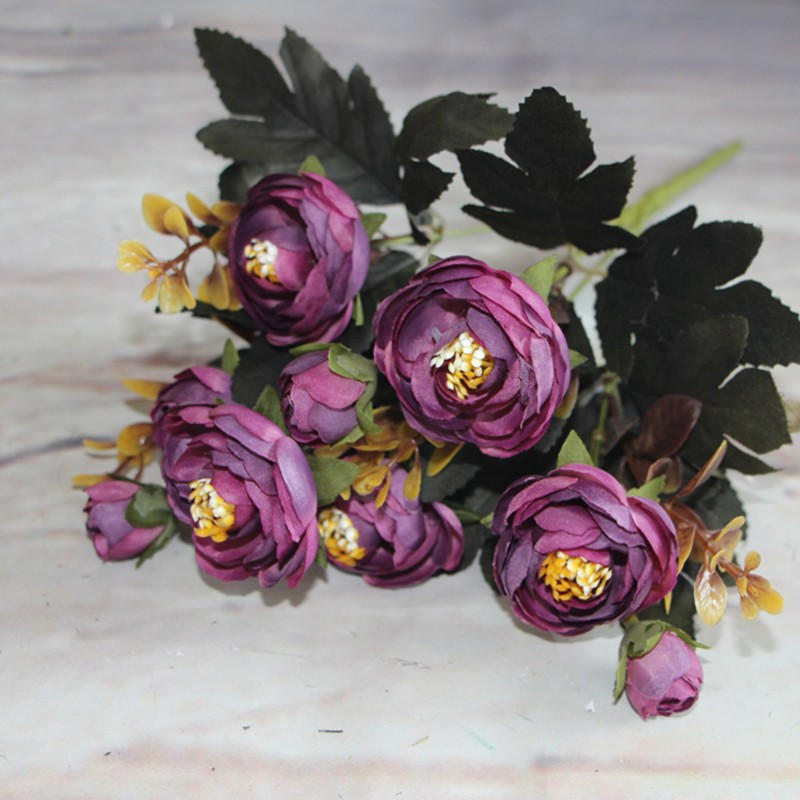 6 Heads Silk Flowers Artificial Hydrangea Wedding Bouquet Bridal Hydrangea Decor 6 Heads Silk Flowers Artificial Hydrangea Wedding Bouquet Bridal Hydrangea Decor