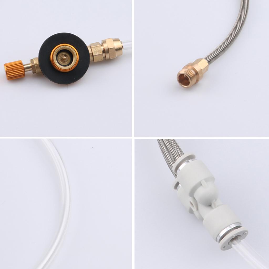 Tank Adapter Regulator Hose Stove Pipe for Flat Propane Stage Camping 2