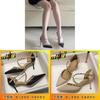 Stylish High Heel Sandals With Shine Pu Material For Elegant Office Wear
