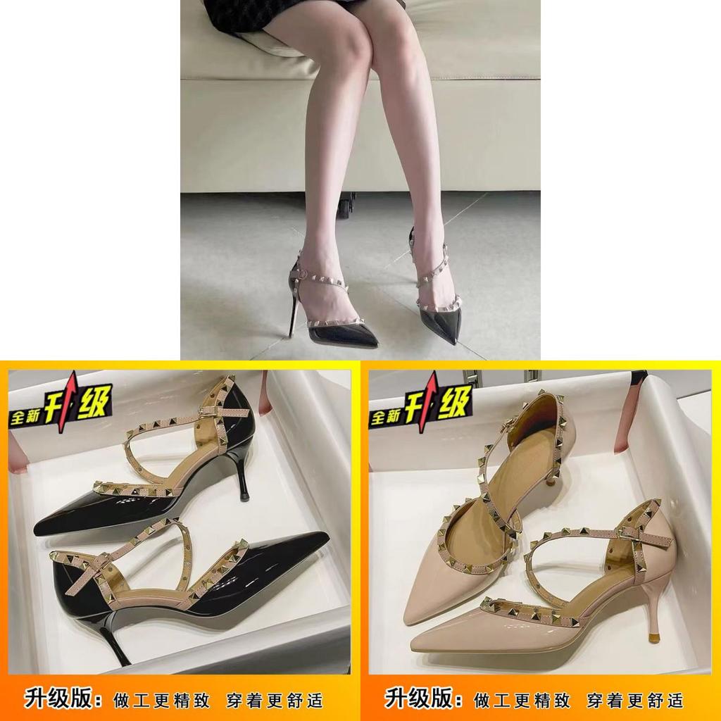 Stylish High Heel Sandals With Shine Pu Material For Elegant Office Wear