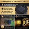 1-10PCS LED Solar Wall Light, IP44 Waterproof Warm Night Light for Garden Lawn Patio Steps Pathway Courtyard Camping Outdoor Decor