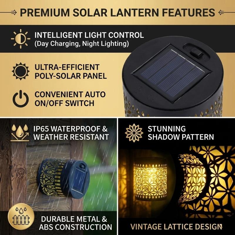 1-10PCS LED Solar Wall Light, IP44 Waterproof Warm Night Light for Garden Lawn Patio Steps Pathway Courtyard Camping Outdoor Decor