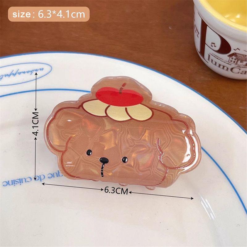 1pc Cute Cartoon Cake with Hair Clip, Sweet Girl, Wind Broken Hair Clip, Small Shark Clip At the Back of the Head, Girl