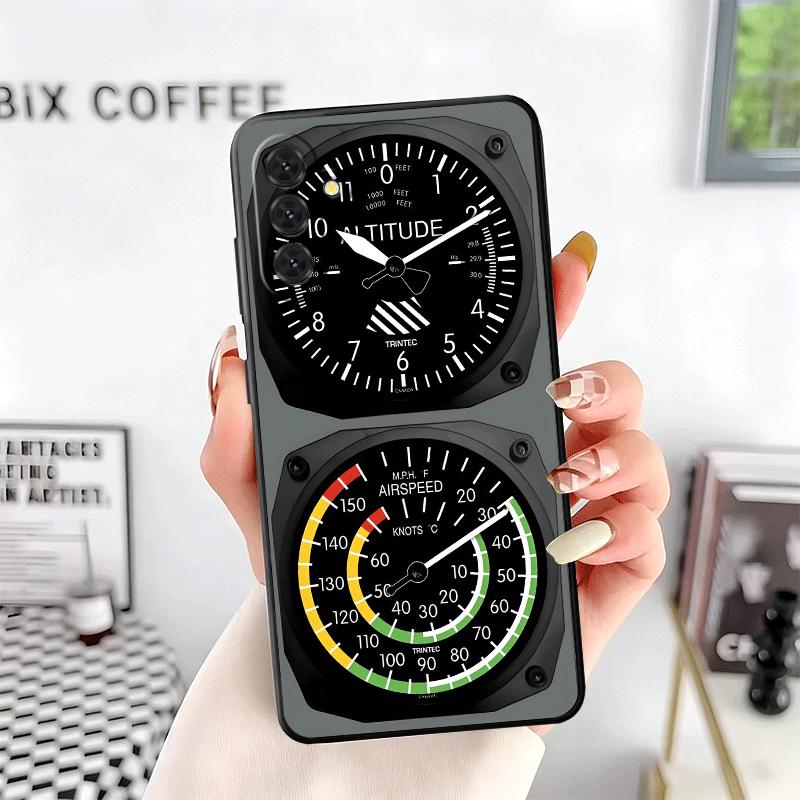 Aircraft Instrument Cockpit Radar Soft Phone Case for Samsung A17 A37 A57 A16 A26 A36 A56 A15 A25 A35 A55 A14 A24 A34 A54 A13 A2