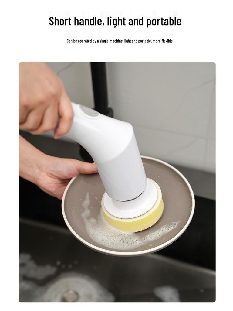 Telescopic Electric Rotating Elbow Cleaning Brush for Bathrooms