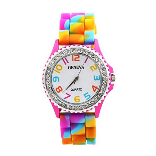 Women Quartz Watch Silicone Strap Fashion Wrist Watch for Female