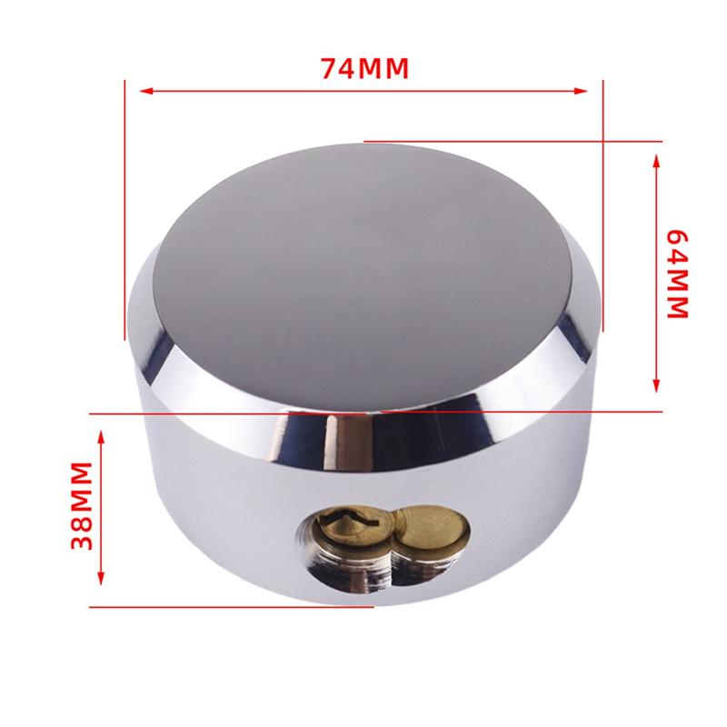 A51K-Cp-3184 Shackle Padlocks Keyed Solid Steel With 2 Keys Hide Lock Body Security Lock For Universal