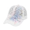 White Pink Hollow Out Baseball Cap Duck Tongue Breathable Baseball Cap  Summer