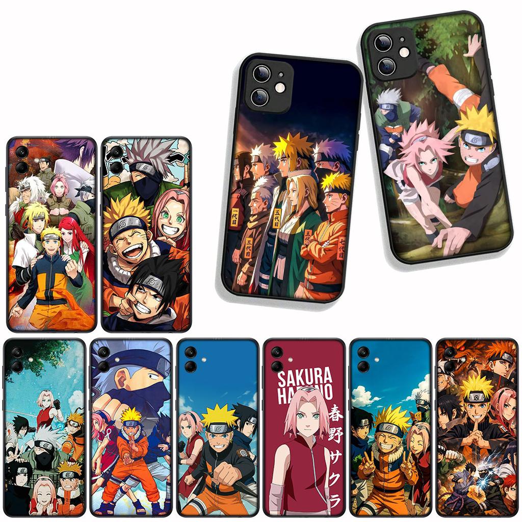 for Samsung Galaxy A55 A54 A25 A36 A17 A26 A35 A33 A34 A14 A37 S9 S20 S21 FE S10 Plus Case Haruno Sakura Narutos Kakashi Sasuke