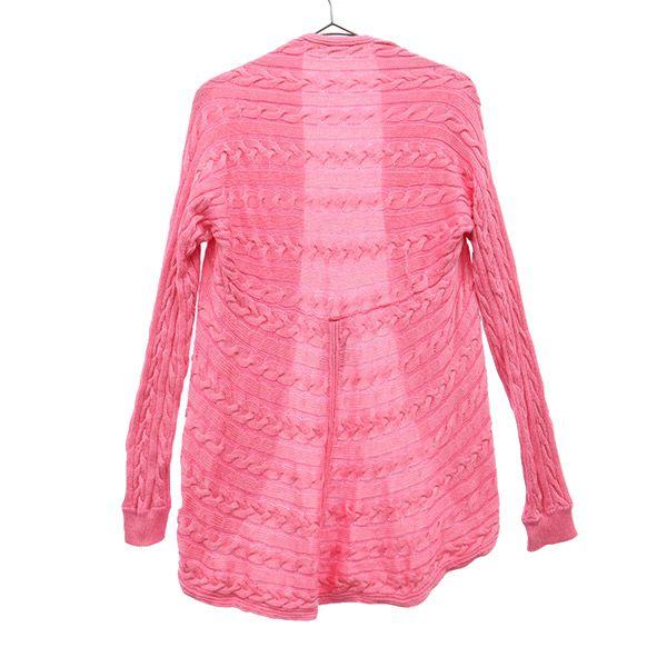 Lauren Ralph Lauren Long Sleeve Cable Knit Cardigan S/M Pink Women Used