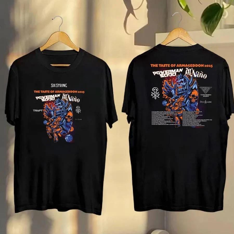 Powerman 5000 The Taste Of Armageddon 2025 Tour Tshirt Unisex T-Shirt L