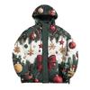 Men's Oversized Casual Down Jacket With Long Sleeves And Hood
