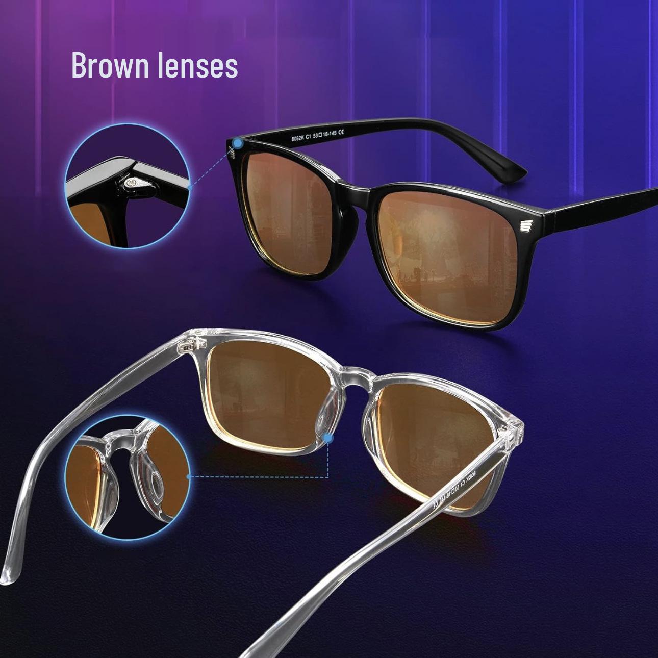 

Оранжево-красные очки для сна с защитой от синего света: Рамка для ногтей, Защита от излучения, Защита от УФ