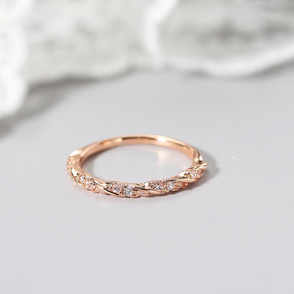 Dainty Trend Thin Rings for Women Female Inlaid Zirconia Delicate Stacking Matching Ring Fashion Gift to Female Jewelry DZR021