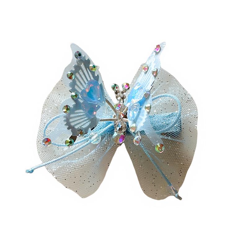 Colorful Crystal Butterfly Hair Clips for Girls – Lively Winged Pair