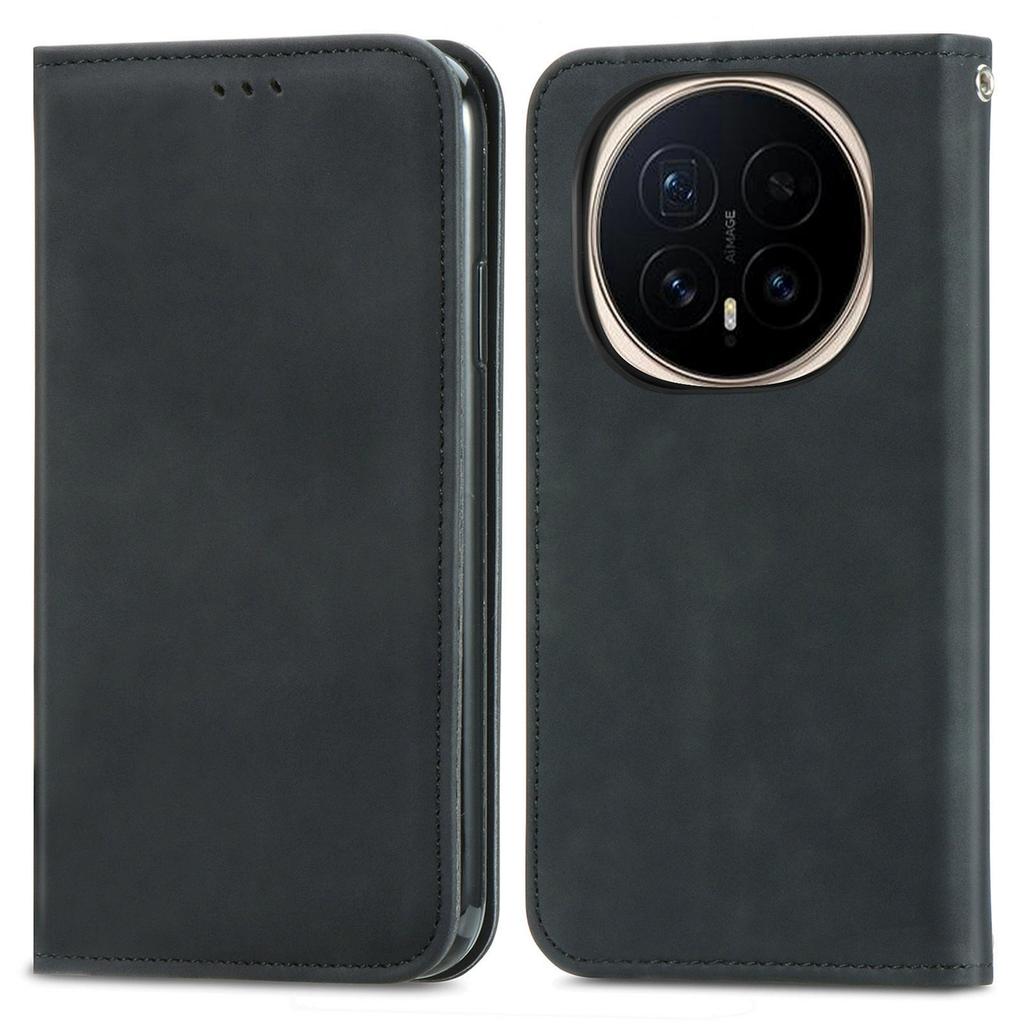 For Honor Magic8 Pro 5G Leather Case with Card Holder Magnetic Absorption Phone Cover