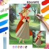 Sleeping Beauty Aurora Forest Animals Oil Painting Digital Painting Art Kit Handmade Diy Painting Home Decoration Gift